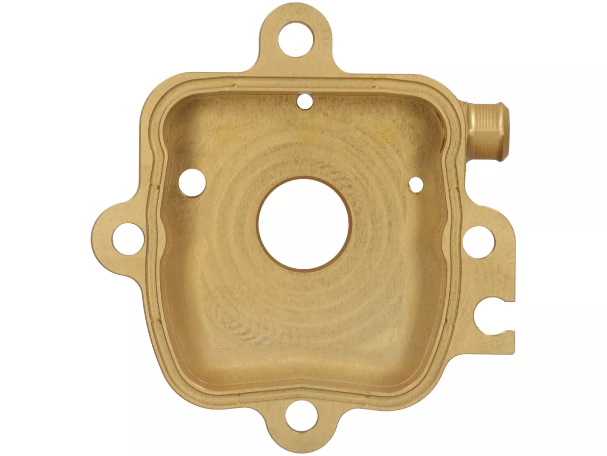 Zylinderkopfdeckel V1.1+ -HEIKOTUNING- gold - 45° grinded - Piaggio 125-180 ccm 2-Takt - Gilera Runner FX/FXR 125-180, Italjet Dragster 125-180, Hexagon LX/LXT 125-180 LC