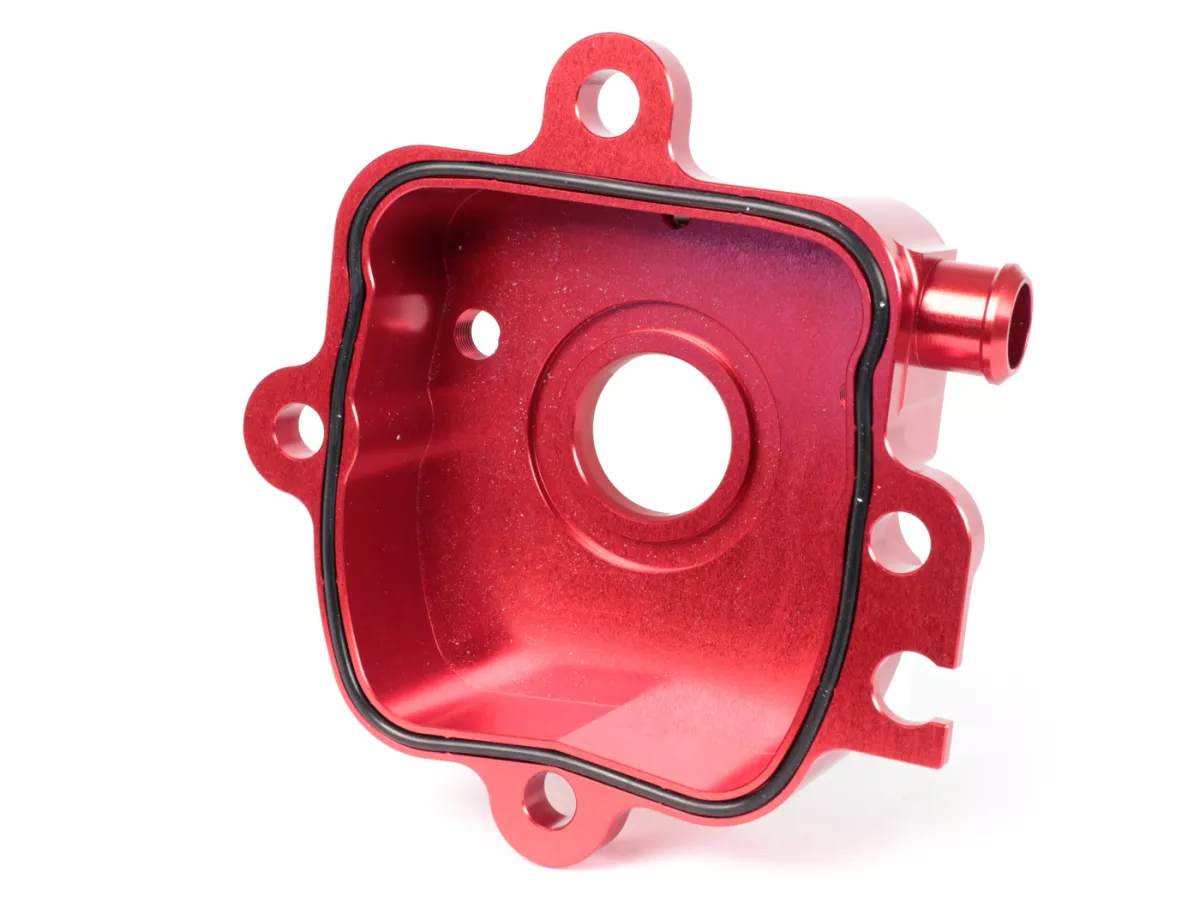 Cilinderkopdeksel V1.1+ -HEIKOTUNING- rood - 45° geslepen - Piaggio 125-180 ccm 2-takt - Gilera Runner FX/FXR 125-180, Italjet Dragster 125-180, Hexagon LX/LXT 125-180 LC
