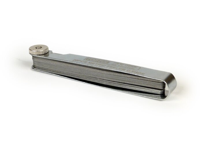 Voelermaat -TOPTUL- 20 bladen, metaal - 0,05-1,00mm
