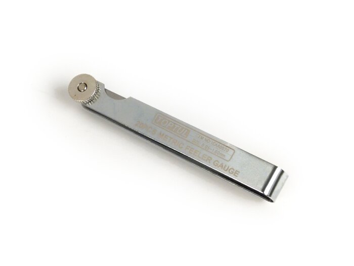 Voelermaat -TOPTUL- 20 bladen, metaal - 0,05-1,00mm