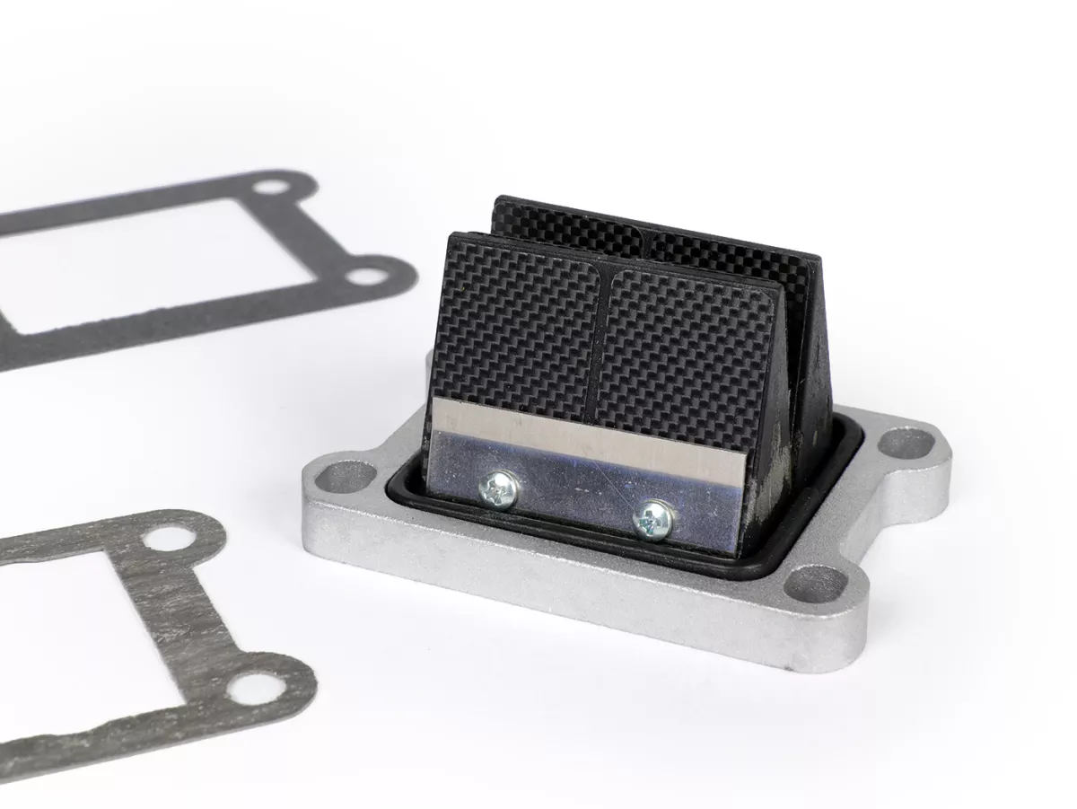 Bloque de diafragma -ITALKIT Doble Prisma- Minarelli AM3-AM6, Derbi D50B0/D50B1 - Aprilia MX50, RS50, RS4, RX50, SX50, Tuono50, Derbi Senda50, GPR50, Peugeot XPS50, XR6, XR7, Rieju RS2, Yamaha DT50, TRZ50