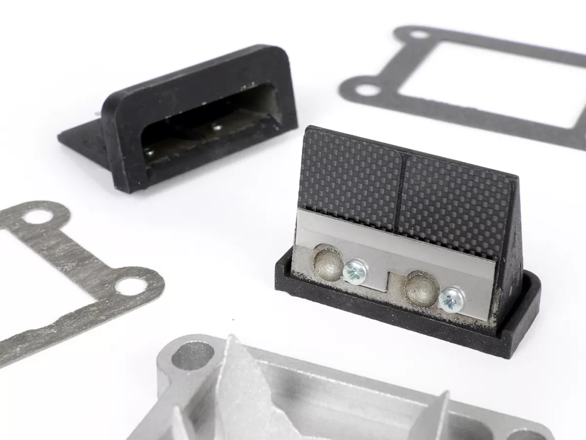 Bloque de diafragma -ITALKIT Doble Prisma- Minarelli AM3-AM6, Derbi D50B0/D50B1 - Aprilia MX50, RS50, RS4, RX50, SX50, Tuono50, Derbi Senda50, GPR50, Peugeot XPS50, XR6, XR7, Rieju RS2, Yamaha DT50, TRZ50