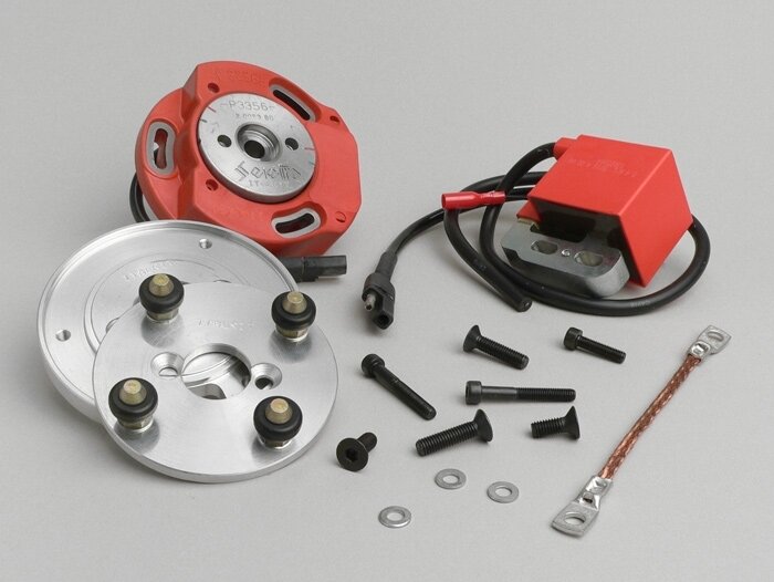 Accensione - Rotore internoITALKIT - Peugeot 50 cc verticale - SPEEDFIGHT1 50 cc LC, SPEEDFIGHT2 50 cc LC, XFIGHT 50, SPEEDFIGHT1 50 cc AC, SPEEDFIGHT2 50 cc AC, TKR50, TREKKER50, VIVACITY50, ELYSEO50, SQUAB50, SV50, ZENITH50, BUXY50, ELYSTAR50, LOOXOR50,
