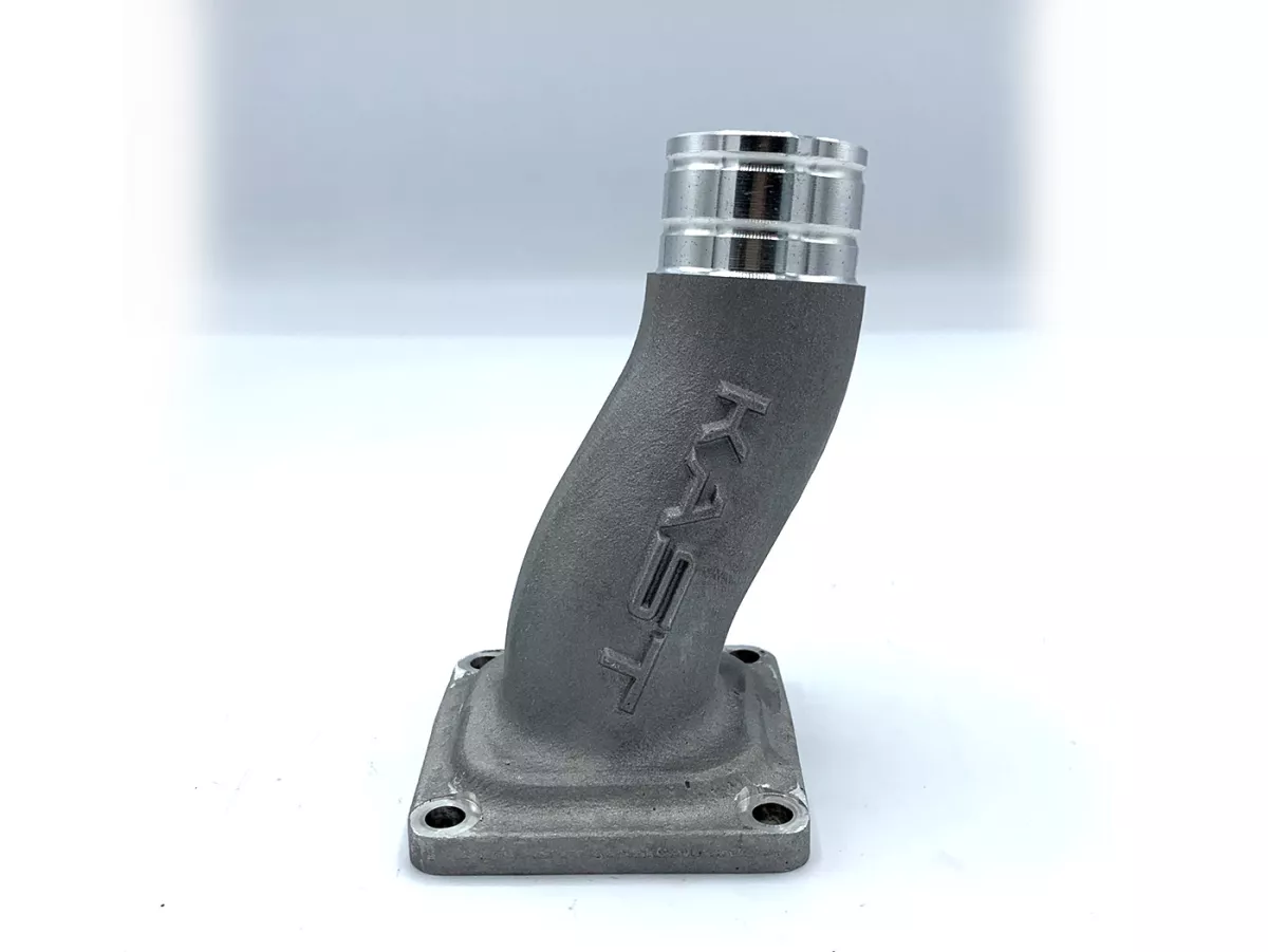 Colector de admisión - Colector de admisión de diafragma -ITALKAST Doble Prisma Ø28-30mm, montaje 2+3 agujeros - Vespa Smallframe V50, PV, ET3 - AW=Ø34mm (carburador Ø28-30mm - PHBH, VHSH, PWK28, TMX30, Smartcarb 26-28)