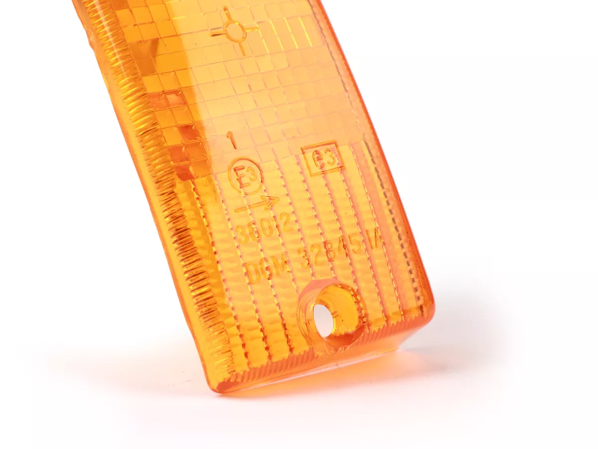 Indicator lens -JOCKEYS BOXENSTOP- Serveta front left - Orange