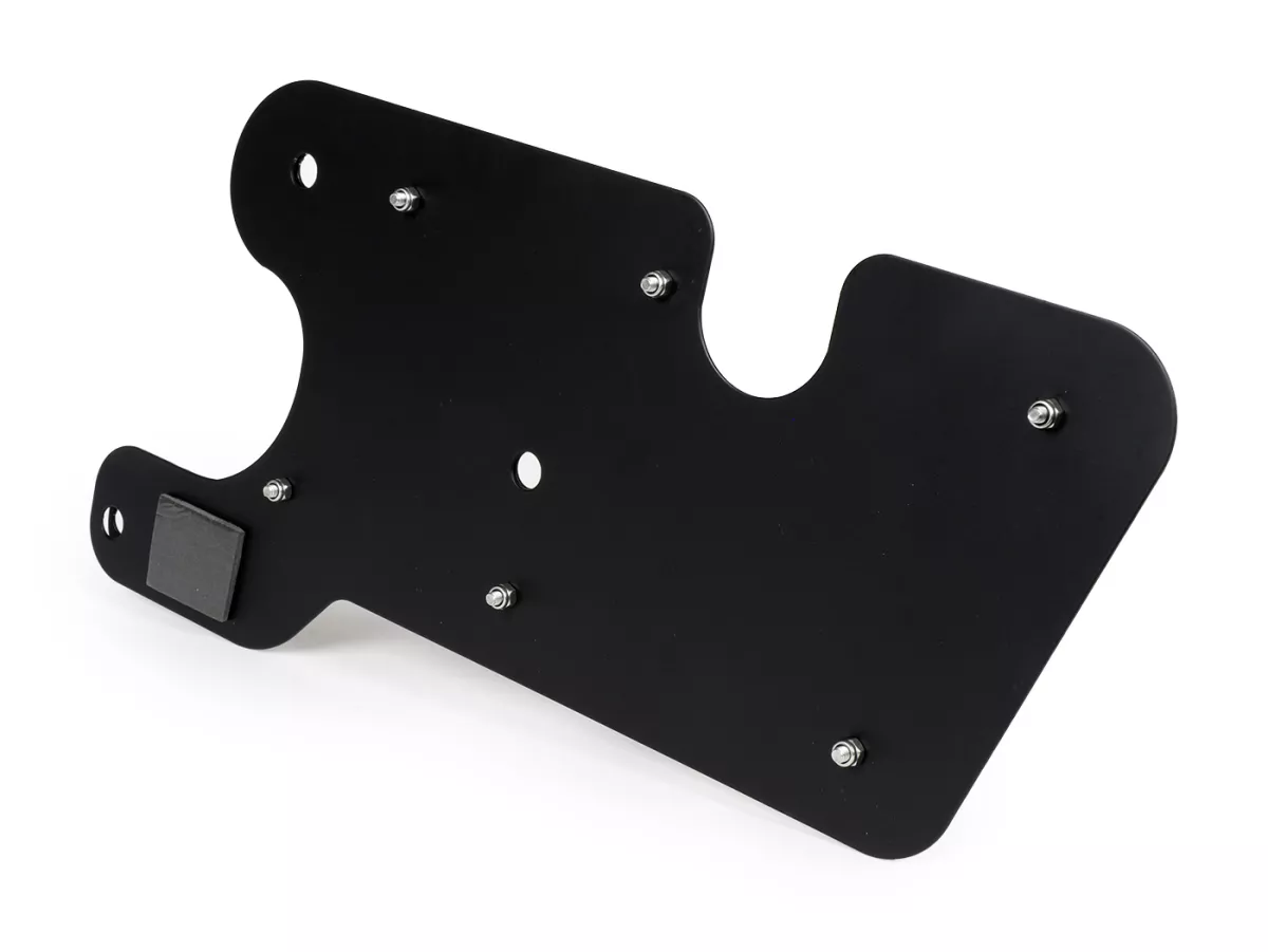 Penutup knalpot untuk lengan ayun mesin -JAILBREAK CUSTOMS, baja tahan karat hitam - Vespa GTS 125 (ZAPMA3100, ZAPMA3200, ZAPMA3700, ZAPMD3200, ZAPMD3201), Vespa GTS 150 (ZAPMA3200, ZAPMA3100), Vespa GTS Super 125 (ZAPMA3100, ZAPMA3200, ZAPMA3700, ZAPMD32