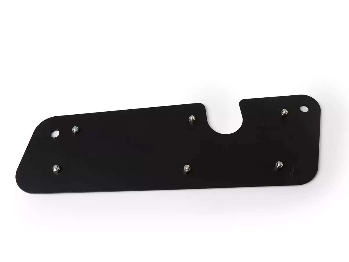 Coperchio di scarico per forcellone motore -JAILBREAK CUSTOMS, acciaio inox nero - Vespa GT 250 (ZAPM45102), Vespa GT L 125 (ZAPM31100, ZAPM31101), Vespa GT L 200 (ZAPM31200), Vespa GTS 125 (ZAPM31300), Vespa GTS 250 (ZAPM45100, ZAPM45101), Vespa GTS 300