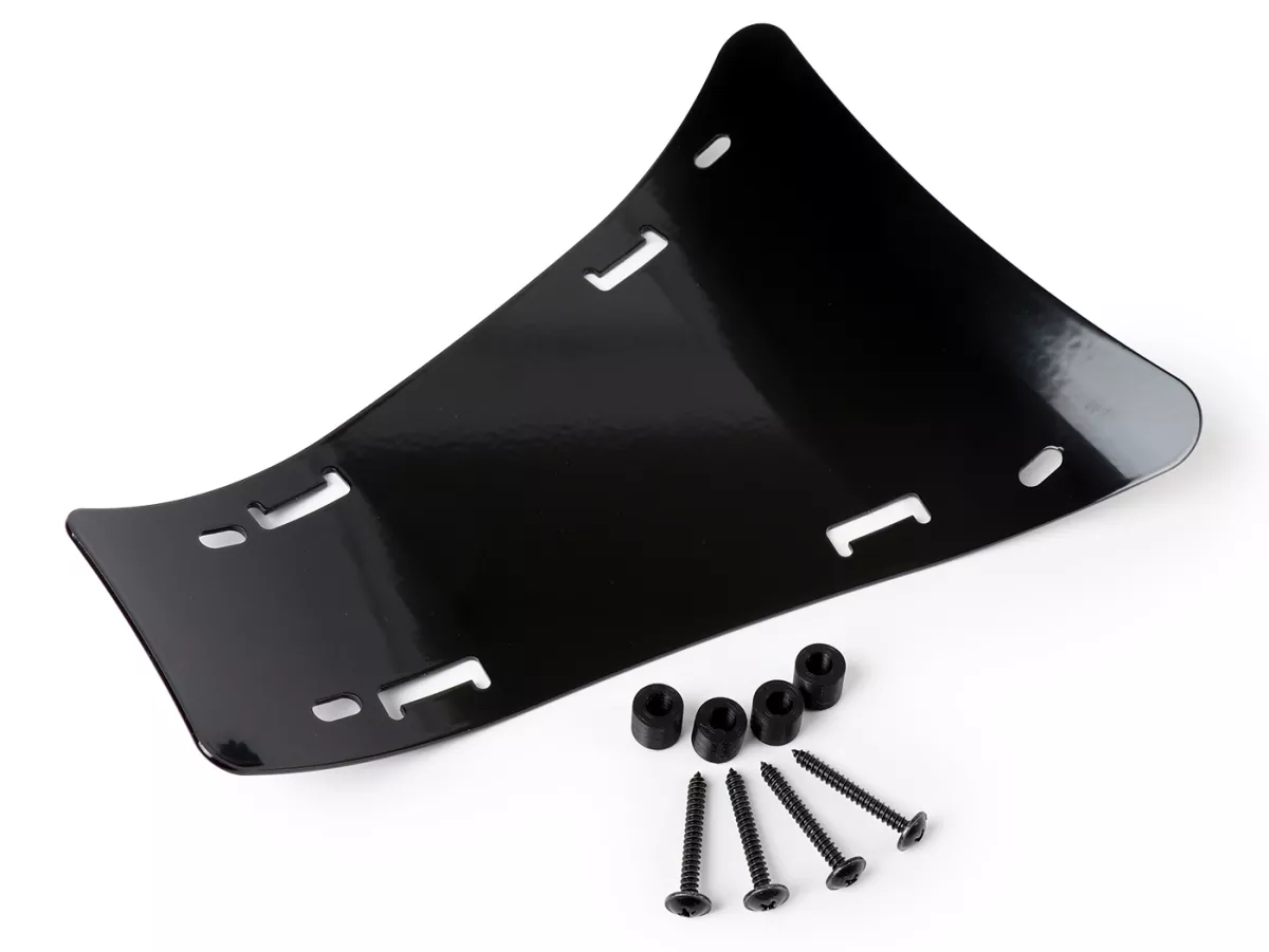 Porte bagages sol central -JAILBREAK CUSTOMS- Vespa GTS 125-300, GTV, GTL, GT - noir brillant