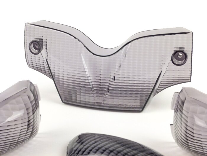 Lentes de intermitente -BGM ORIGINAL juego de 5- Gilera Runner hasta 2005 - Negro