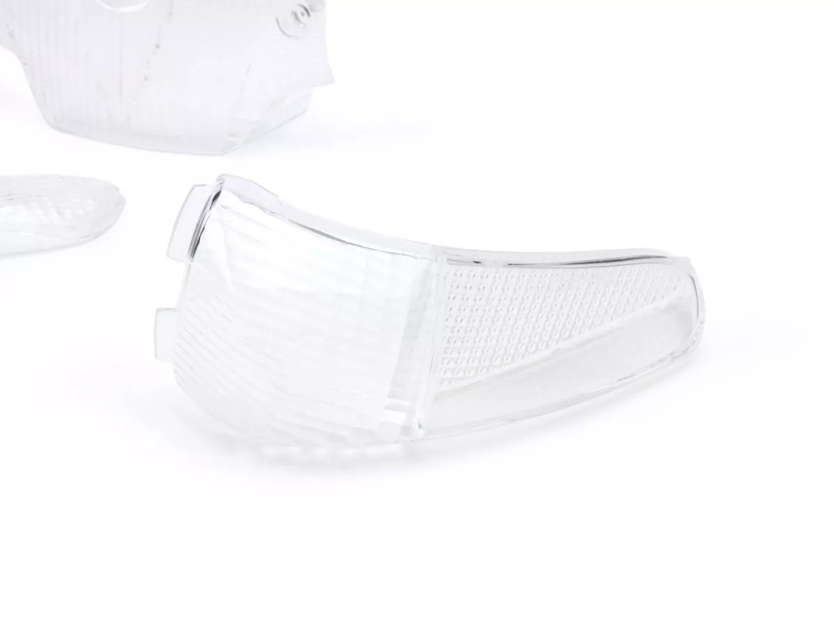 Lentes de intermitente -BGM ORIGINAL juego de 5- Gilera Runner hasta 2005 - Blanco