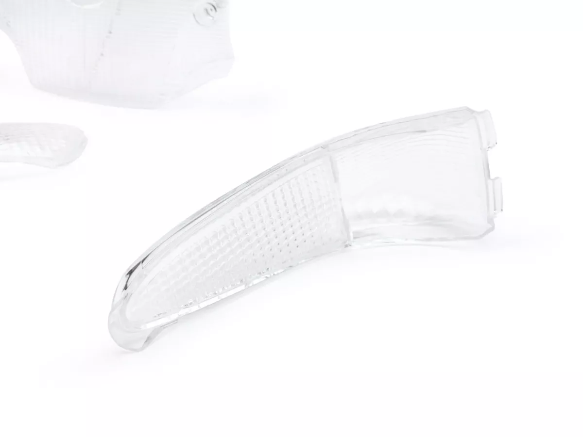 Lentes de intermitente -BGM ORIGINAL juego de 5- Gilera Runner hasta 2005 - Blanco