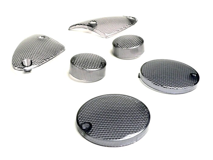 Lensa indikator -BGM ASLI set 5- Aprilia SR tahun 1998-1999 - Hitam