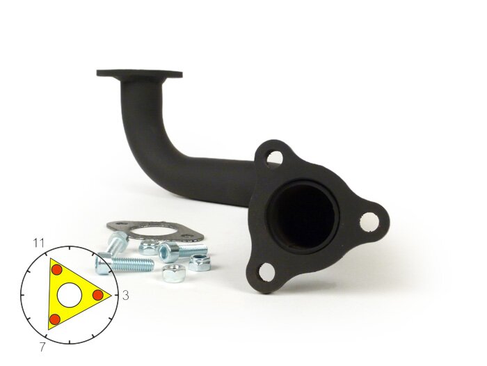 Exhaust manifold -RACING/UNRESTRICTED- Generic 50cc 2-stroke