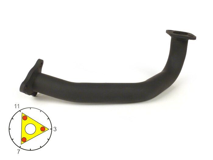 Exhaust manifold -RACING/UNRESTRICTED- Generic 50cc 2-stroke