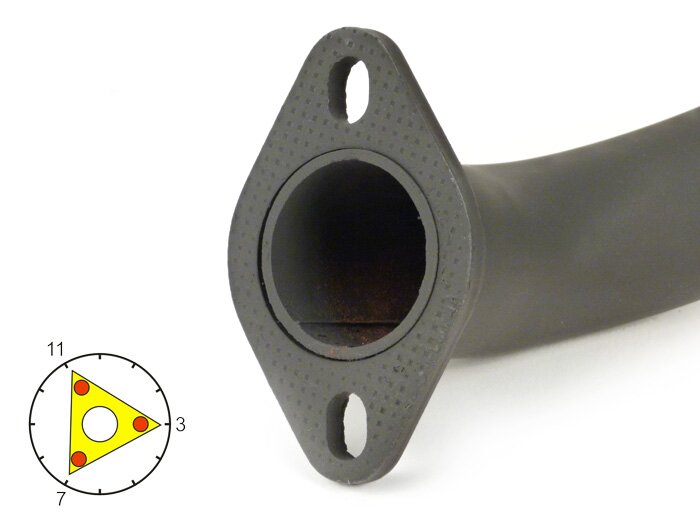 Exhaust manifold -RACING/UNRESTRICTED- Generic 50cc 2-stroke