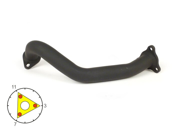 Exhaust manifold -RACING/UNRESTRICTED- Generic 50cc 2-stroke