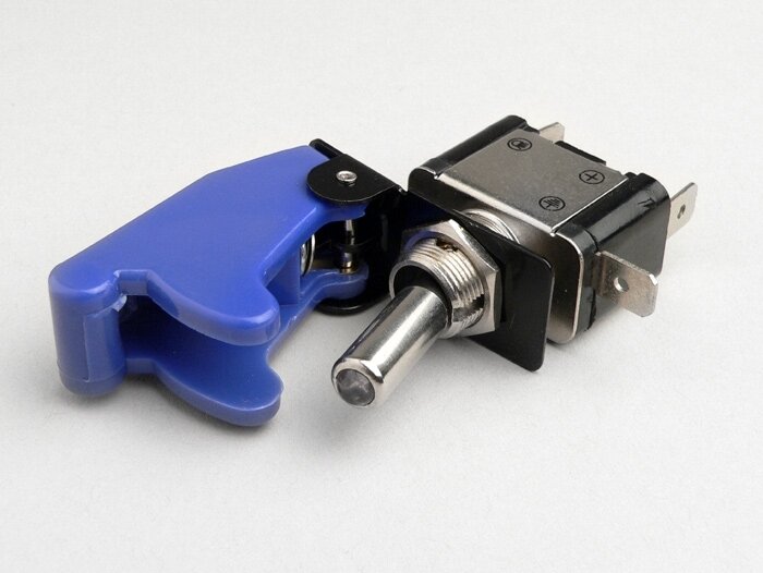 Toggle switch -RACING emergency switch- blue