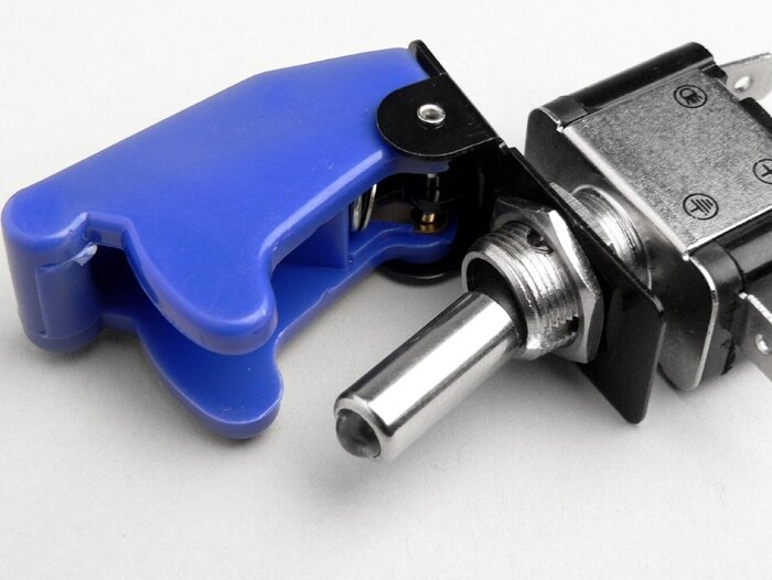 Toggle switch -RACING emergency switch- blue