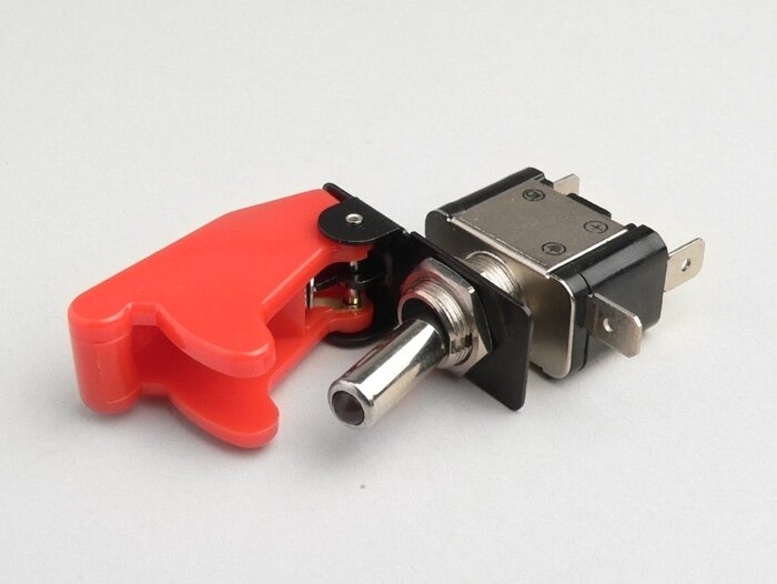 Toggle switch -RACING emergency switch- red