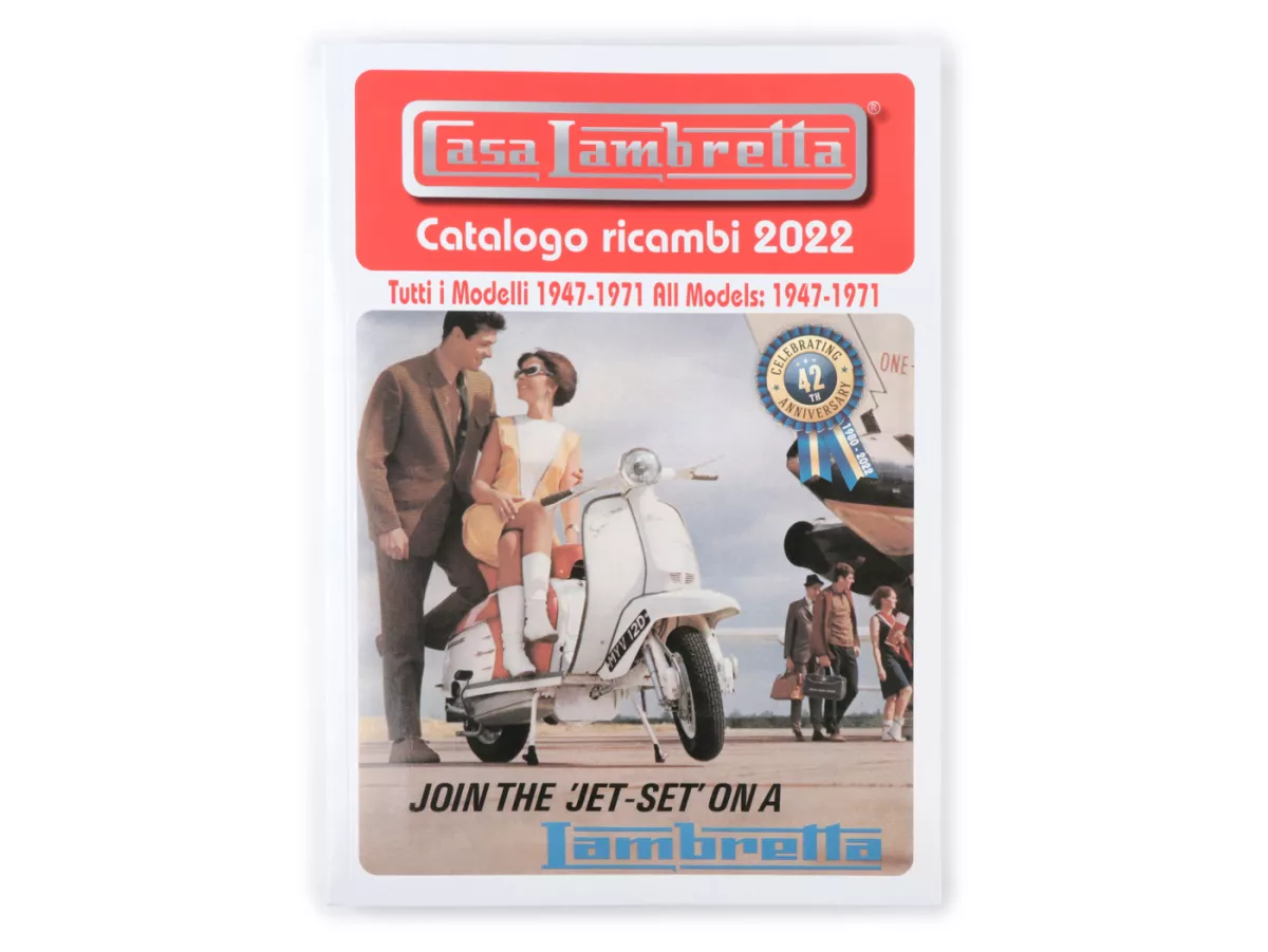 Catalogo -CASA LAMBRETTA- Catalogo ricambi 2022 - 400 pagine - LI, TV, LIS, SX, DL, JUNIOR, LUI