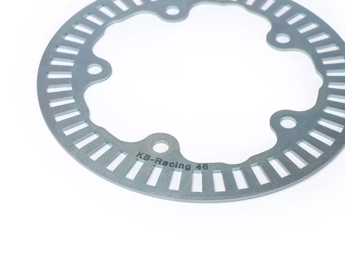 Ruota sana sensore ABS ruota posteriore per 13 pollici conversione -KB-Racing SPEEDWHEEL (Z=46)- Vespa GTS SUPER 300 HPE, GTS SUPERSPORT 300, GTS SUPERTECH 300 HPE - Euro 4-5