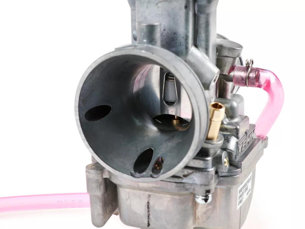 Carburateur -KEIHIN PWK 28 handbediende choke - ØI=28mm, AW=34mm - stelschroeven links