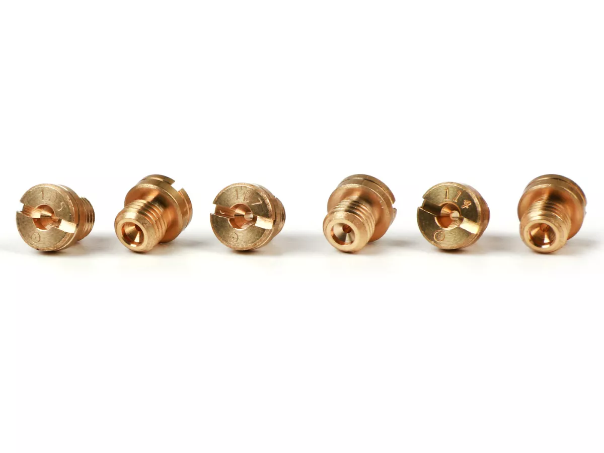 Main jet set -KMT for Dellorto (type: 1486) 5mm- (90-99) - (90-91-92-93-94-95-96-97-98-99)