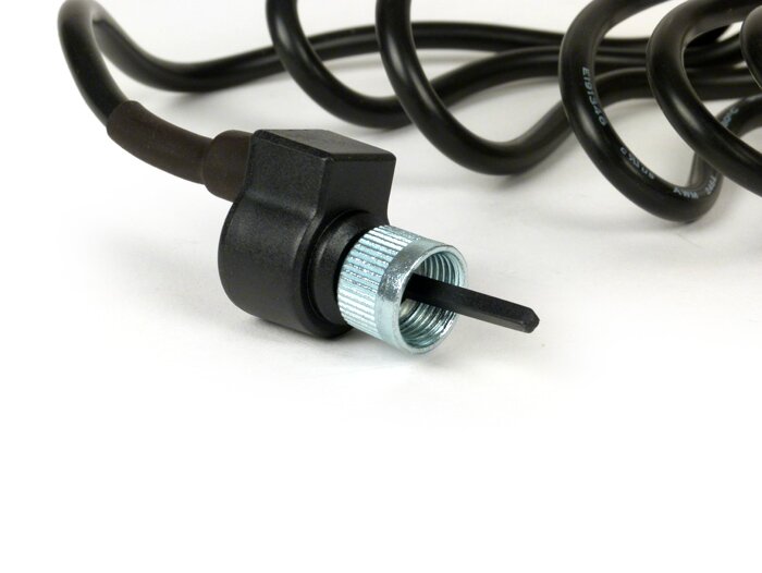Speed sensor (digital speedo cable) -KOSO, D (JIS type a)- Vespa VBA, VBB, GL150, GS150, Sprint, GT, GTR, Super, TS125, Rally, Lambretta DL/GP, LI, SX, TV - white plug