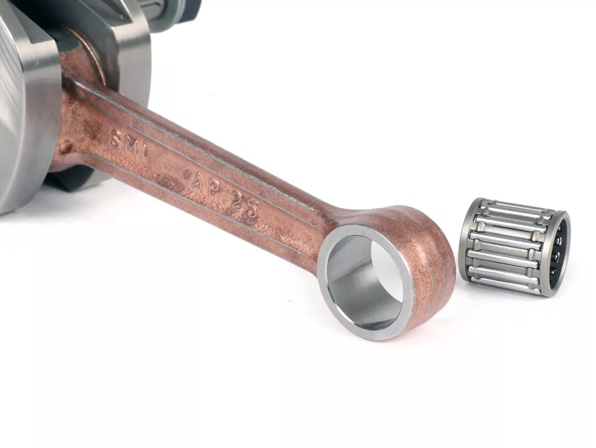 Cigüeñal -KINGWELLE (admisión por diafragma)- carrera 62mm, biela 110mm, bulón Ø15mm- Vespa PX - p.ej. para BGM177, Quattrini M1X