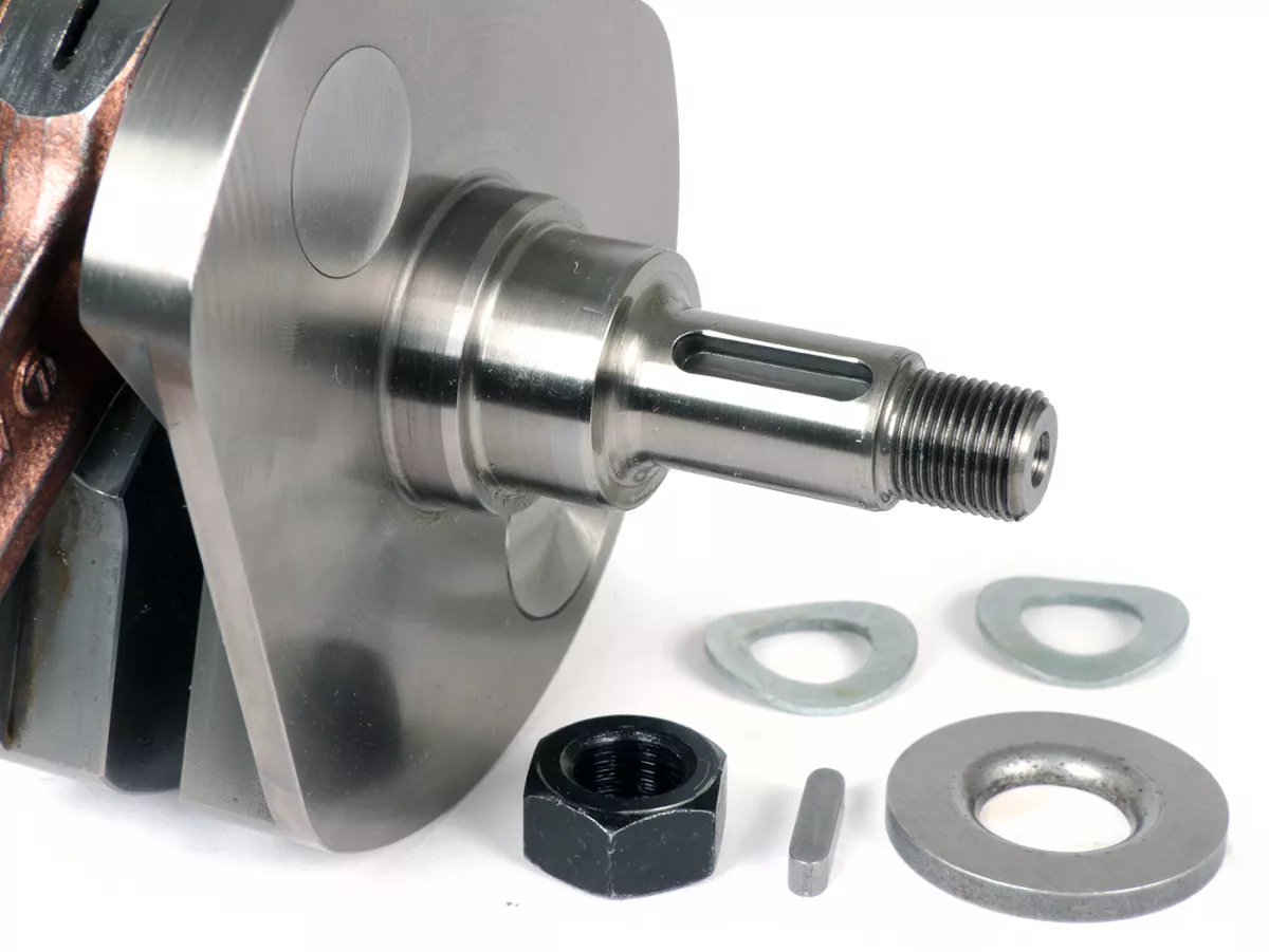 Cigüeñal -KINGWELLE (admisión por diafragma)- carrera 62mm, biela 110mm, bulón Ø15mm- Vespa PX - p.ej. para BGM177, Quattrini M1X