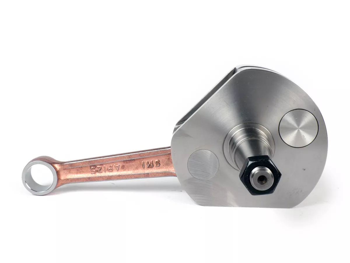 Vevaxel -KINGWELLE (membranintag)- 64mm slaglängd, 110mm vevstake, kolvstift Ø15mm- Vespa PX - t.ex. för BGM177, Quattrini M1X