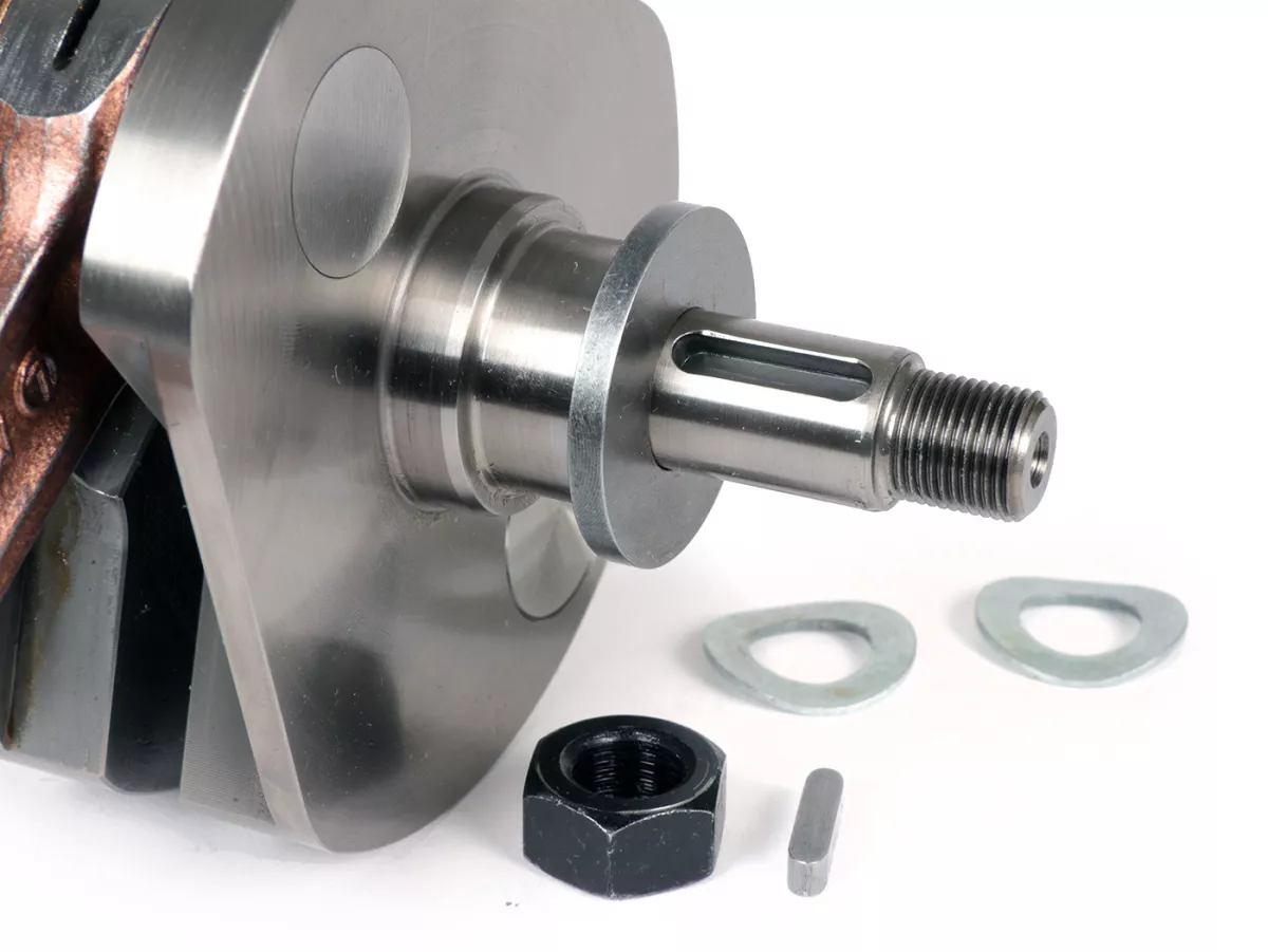 Vevaxel -KINGWELLE (membranintag)- 64mm slaglängd, 110mm vevstake, kolvstift Ø15mm- Vespa PX - t.ex. för BGM177, Quattrini M1X