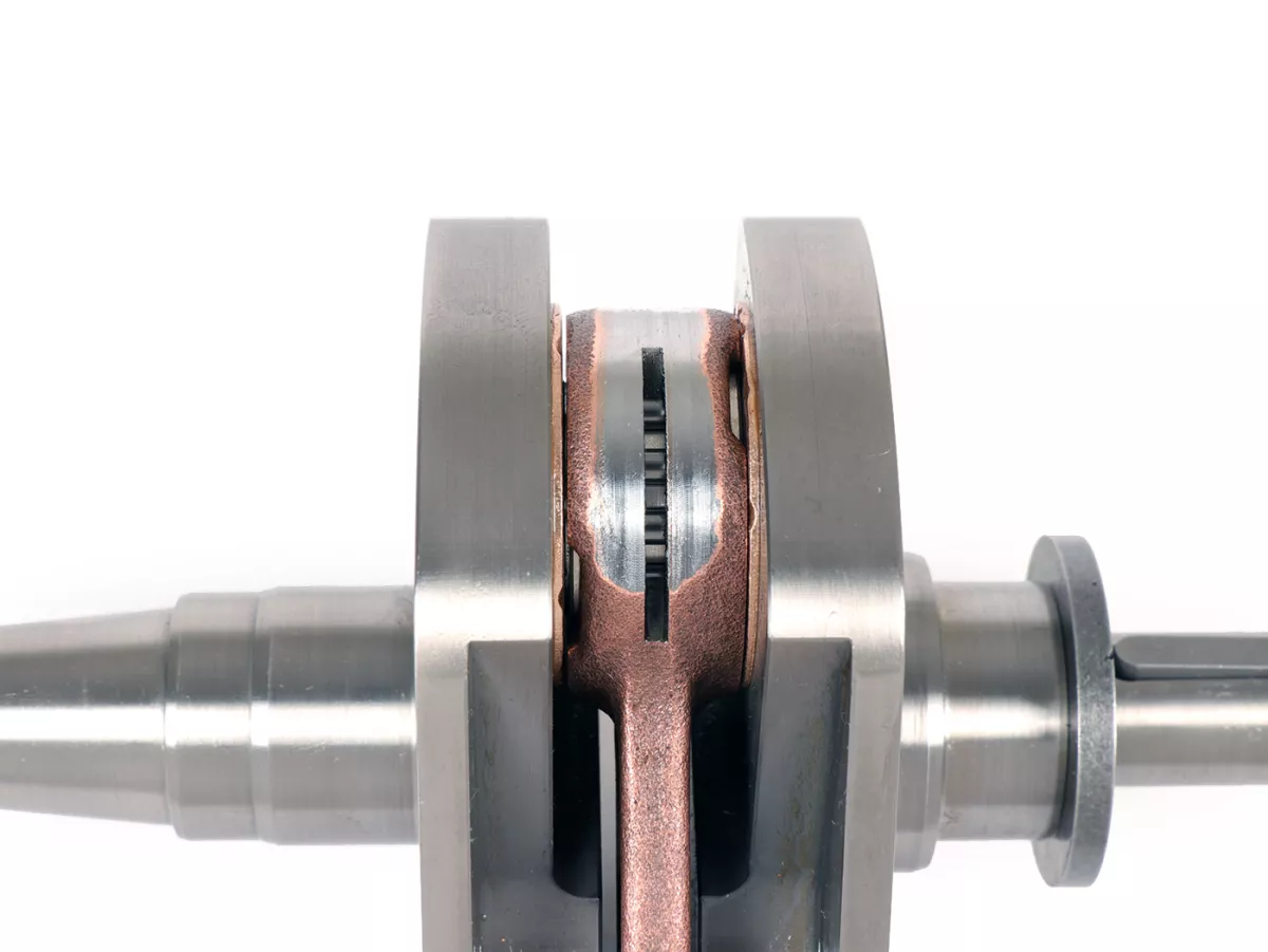 Krukas -KINGWELLE (membraaninlaat)- 62mm slag, 116mm drijfstang, zuigerpen Ø16mm- Vespa PX - bijv. voor Malossi Sport/MHR 210/221