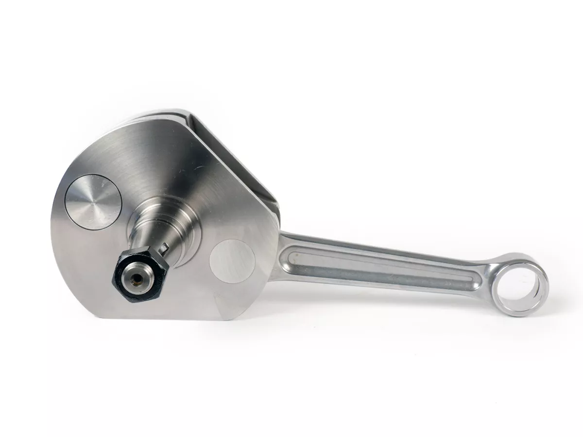 Cigüeñal -KINGWELLE (admisión de diafragma, biela primatist)- 65mm carrera, 128mm biela- Vespa PX - se adapta a Quattrini M232/M244
