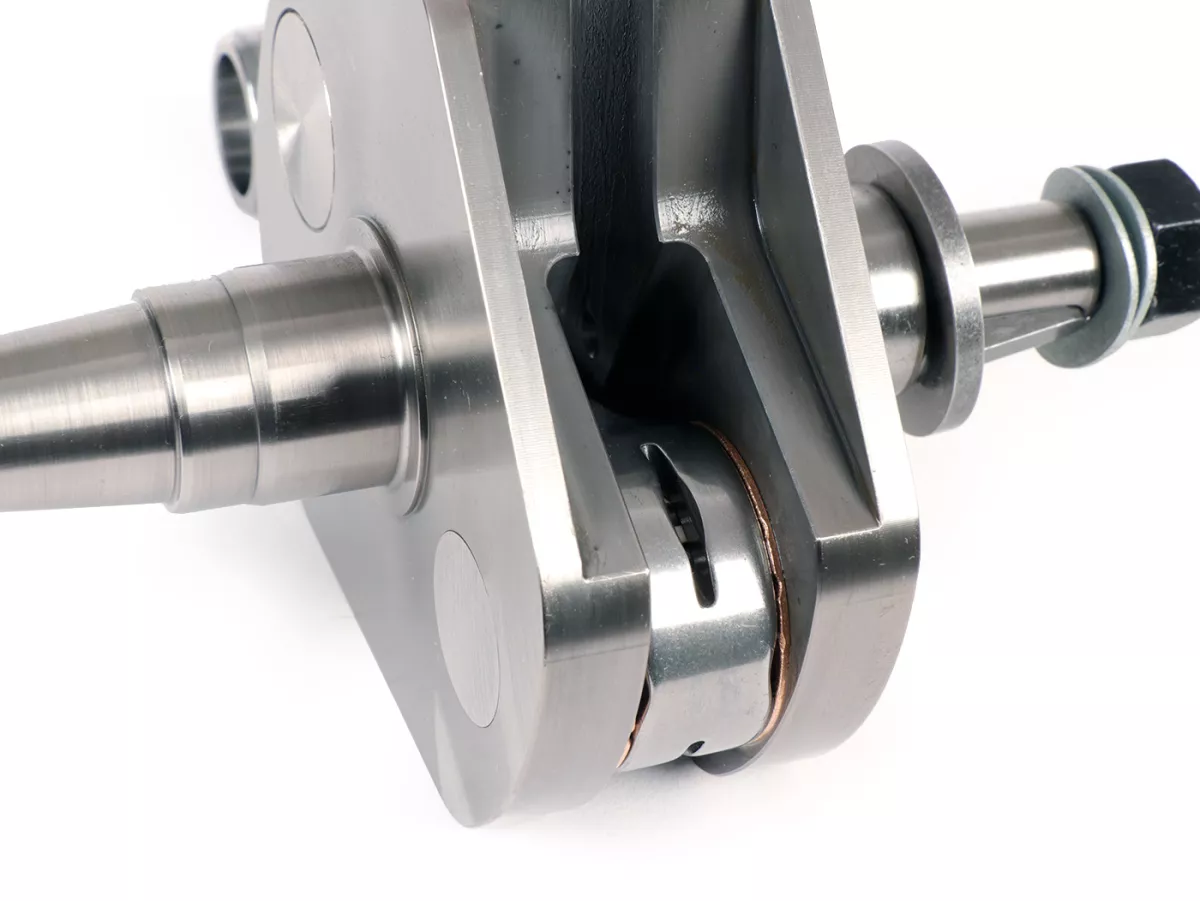 Cigüeñal -KINGWELLE (admisión de diafragma, biela primatist)- 65mm carrera, 128mm biela- Vespa PX - se adapta a Quattrini M232/M244
