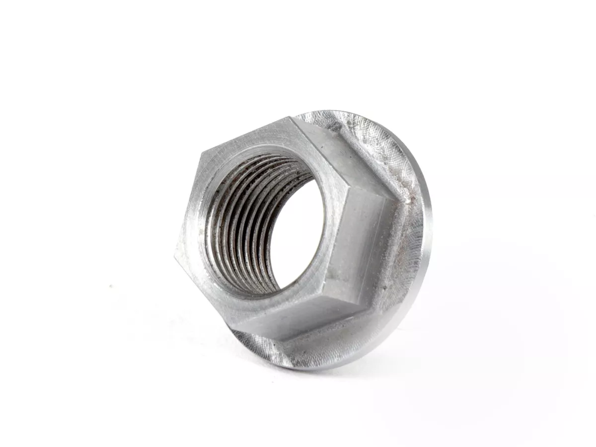 Mur tirus untuk gembong kopling M12x1.00 (ulir halus) -KINGWELLE CNC (kekuatan tinggi) - untuk gembong kopling dengan rangka besar gembong poros engkol - Vespa PK, PX, T5, Rally, Cosa