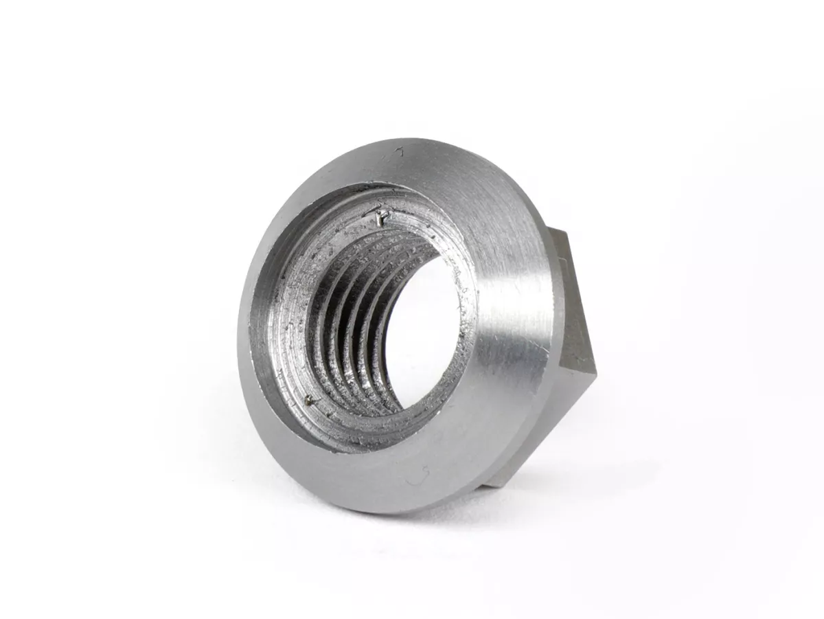 Konisk mutter för koppling M12x1,50 (standardgänga) -KINGWELLE CNC (höghållfast)- för koppling King-axel med konventionell vevaxel Stor ram - Vespa PK, PX, T5, Rally, Cosa