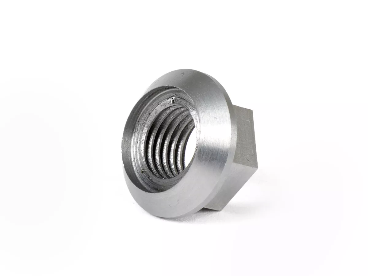 Konisk mutter för koppling M12x1,50 (standardgänga) -KINGWELLE CNC (höghållfast)- för koppling King-axel med konventionell vevaxel Stor ram - Vespa PK, PX, T5, Rally, Cosa