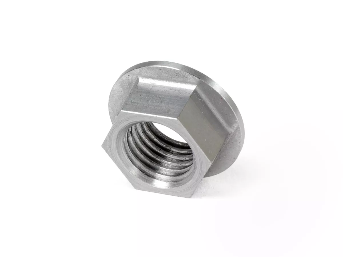 Konisk mutter för koppling M12x1,50 (standardgänga) -KINGWELLE CNC (höghållfast)- för koppling King-axel med konventionell vevaxel Stor ram - Vespa PK, PX, T5, Rally, Cosa