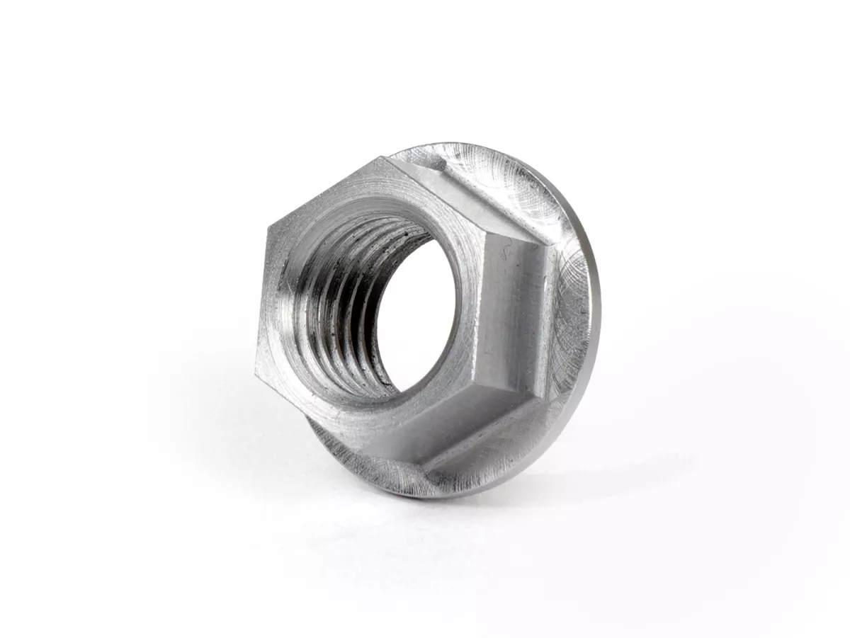 Konisk mutter för koppling M12x1,50 (standardgänga) -KINGWELLE CNC (höghållfast)- för koppling King-axel med konventionell vevaxel Stor ram - Vespa PK, PX, T5, Rally, Cosa