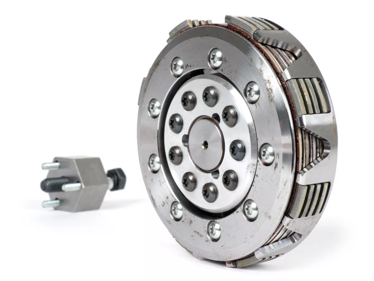 Clutch -KINGWELLE 4S-R DragBikeClutch- Vespa V50, V90, SS50, SS90, PV125, ET3, PK50, PK80, PK50 S, PK80 S, PK125 S, PK50 XL, PK125 XL, ETS, PK50 HP, PK50 SS
