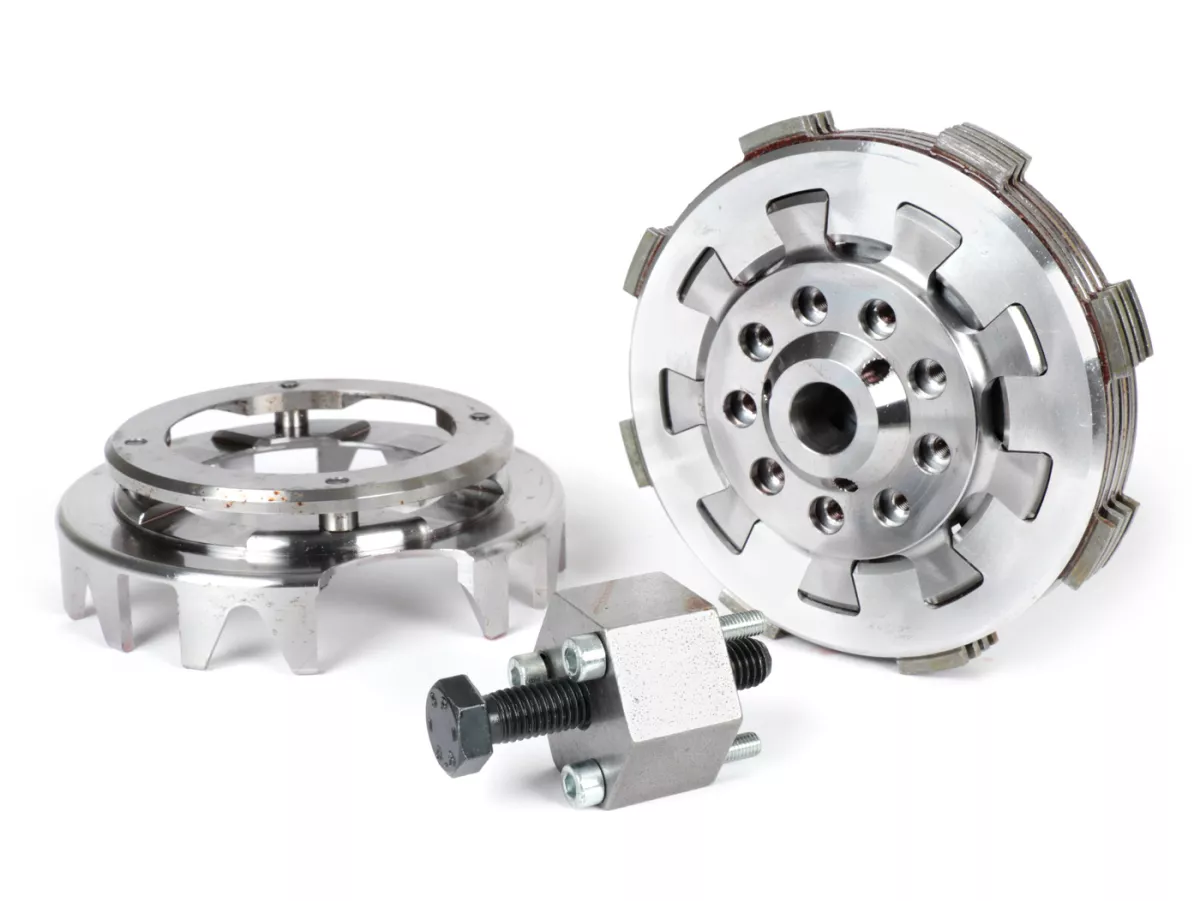 Clutch -KINGWELLE 4S-R DragBikeClutch- Vespa V50, V90, SS50, SS90, PV125, ET3, PK50, PK80, PK50 S, PK80 S, PK125 S, PK50 XL, PK125 XL, ETS, PK50 HP, PK50 SS