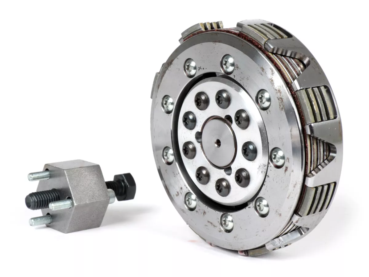 Clutch -KINGWELLE 4S-R DragBikeClutch- Vespa V50, V90, SS50, SS90, PV125, ET3, PK50, PK80, PK50 S, PK80 S, PK125 S, PK50 XL, PK125 XL, ETS, PK50 HP, PK50 SS