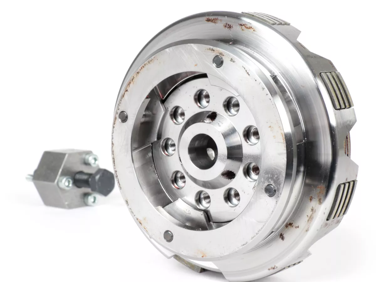 Clutch -KINGWELLE 4S-R DragBikeClutch (for long gear cluster shaft DRT, Faio etc.)- Vespa V50, V90, SS50, SS90, PV125, ET3, PK50, PK80, PK50 S, PK80 S, PK125 S, PK50 XL, PK125 XL, ETS, PK50 HP, PK50 SS
