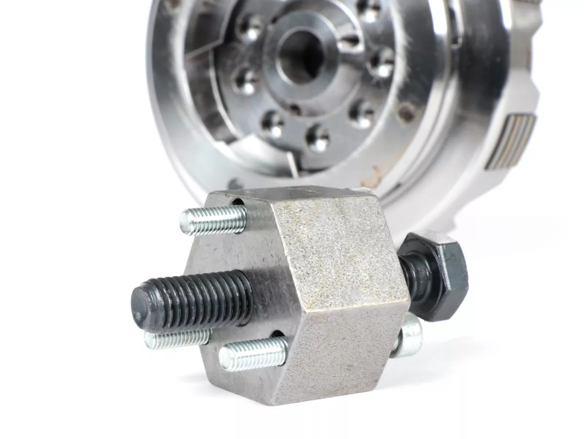Clutch -KINGWELLE 5S-R DragBikeClutch (for long auxiliary shaft DRT, Faio etc.)- Vespa V50, V90, SS50, SS90, PV125, ET3, PK50, PK80, PK50 S, PK80 S, PK125 S, PK50 XL, PK125 XL, ETS, PK50 HP, PK50 SS