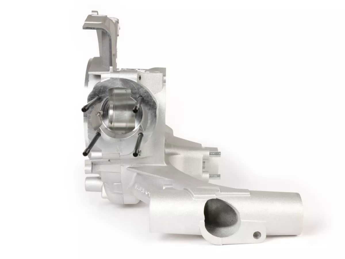 Cárter motor -MALOSSI VR-One, admisión válvula de láminas, cigüeñal dentado para cigüeñal hasta 64mm de carrera- utilizado para Quattrini M1X/M1XL, BGM177, Malossi 187MHR- Vespa PX80, PX125, PX150, LML Star/Stella 125/150 Elestart