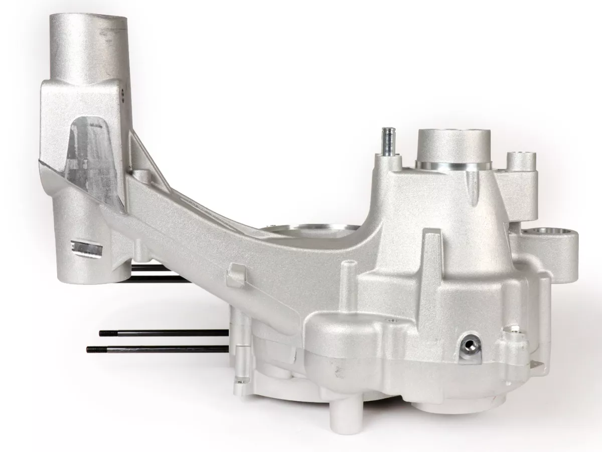 Cárter motor -MALOSSI VR-One, admisión válvula de láminas, cigüeñal dentado para cigüeñal hasta 64mm de carrera- utilizado para Quattrini M1X/M1XL, BGM177, Malossi 187MHR- Vespa PX80, PX125, PX150, LML Star/Stella 125/150 Elestart