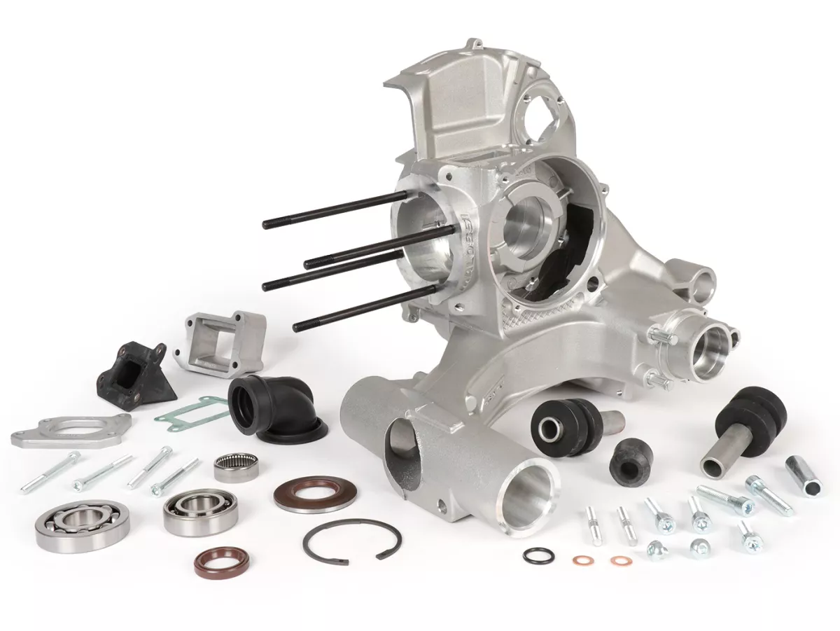 Carter -MALOSSI VR-One, membraaninlaat, carter gespindeld voor krukas tot 65mm slag- gebruikt voor Malossi 210/221 Sport/MHR, Quattrini M232/M244 - Vespa PX200 Elestart