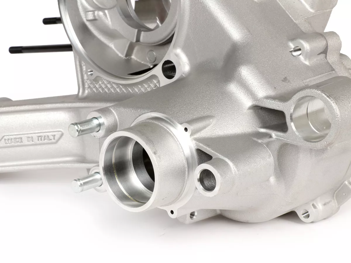 Carter -MALOSSI VR-One, membraaninlaat, carter gespindeld voor krukas tot 65mm slag- gebruikt voor Malossi 210/221 Sport/MHR, Quattrini M232/M244 - Vespa PX200 Elestart