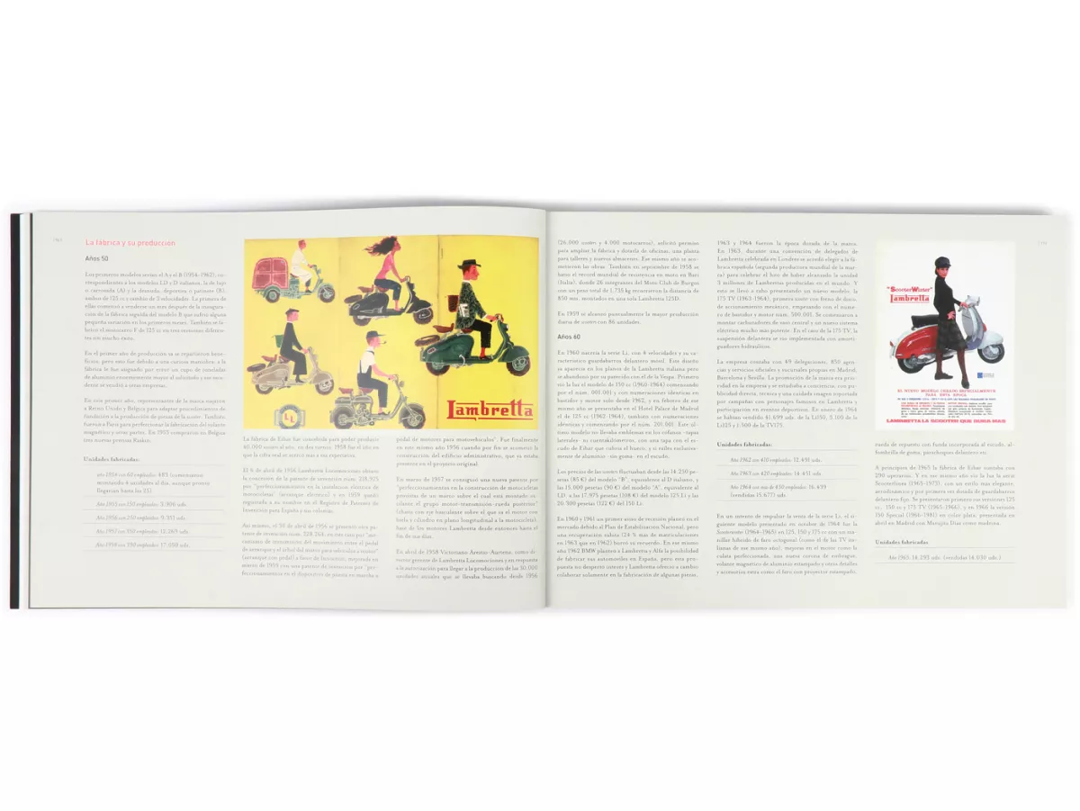 Boek -CLUB LAMBRETTA DE ESPANA- La Fabrica de Lambretta en Espana - A4, 256 pagina's, veel illustraties, Spaans